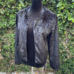 Beautiful faux fur black jacket